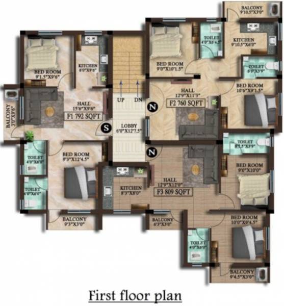  renzo MP Renzo Cluster Plan for 1st Floor