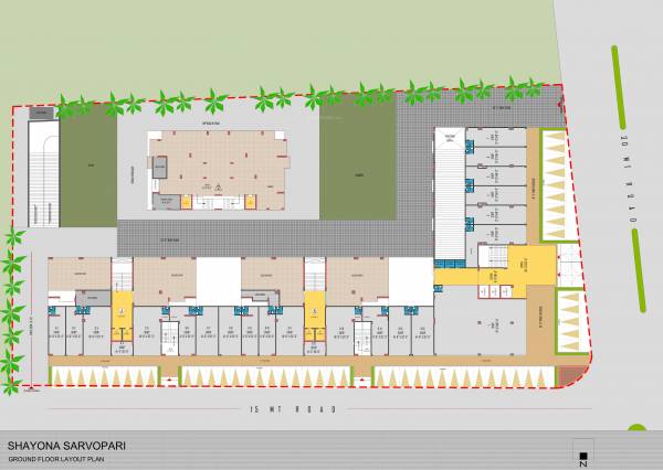  sarvopari Block A, B And C Cluster Plan for ground Floor