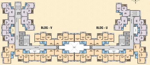  6-anaika U & V Cluster Plan from 2nd to 7th Floor