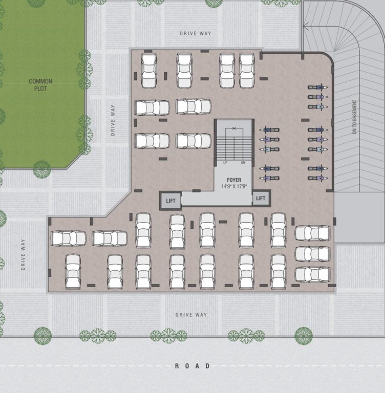  vaidehi prime Vaidehi Prime Cluster Plan for ground Floor