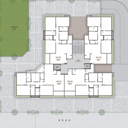  vaidehi-prime Vaidehi Prime Cluster Plan from 1st to 10th Floor