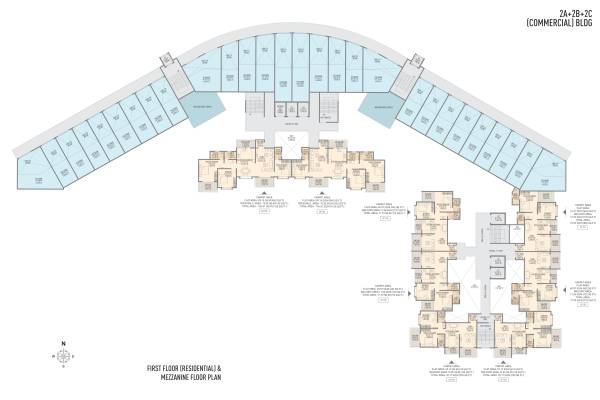  skyline-phase-ii 2B And 2C Cluster Plan for 1st Floor