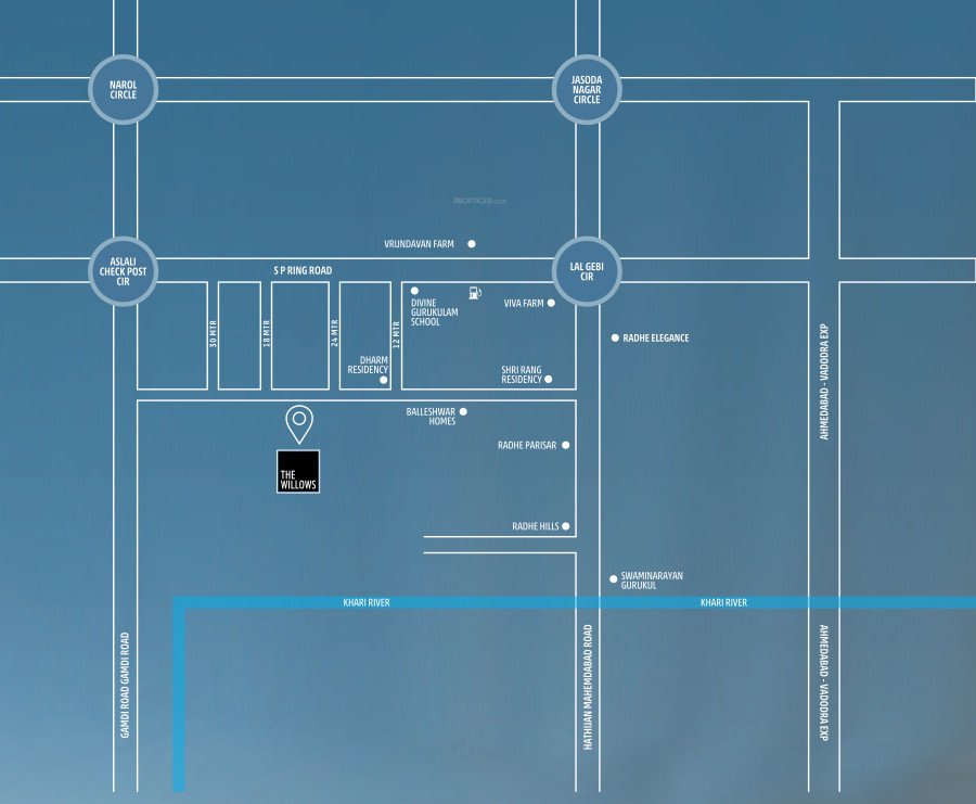  the willows Location Plan