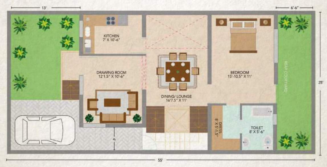  enclave the urban village 5 Cluster Plan