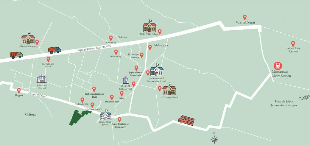  galaxy enclave the urban village Location Plan