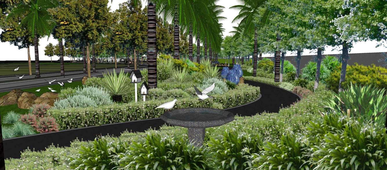  ranka palmlakeside Landscape Garden and Tree Planting