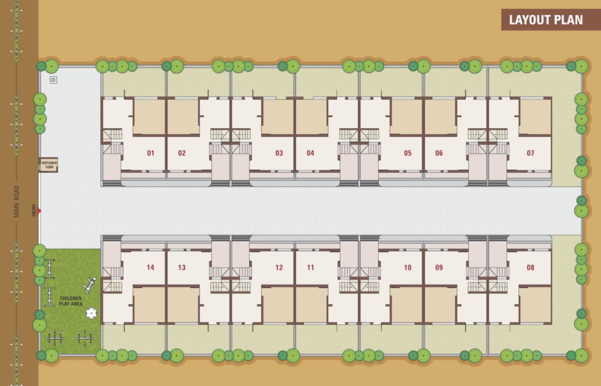  aksharhill bungalows Layout Plan