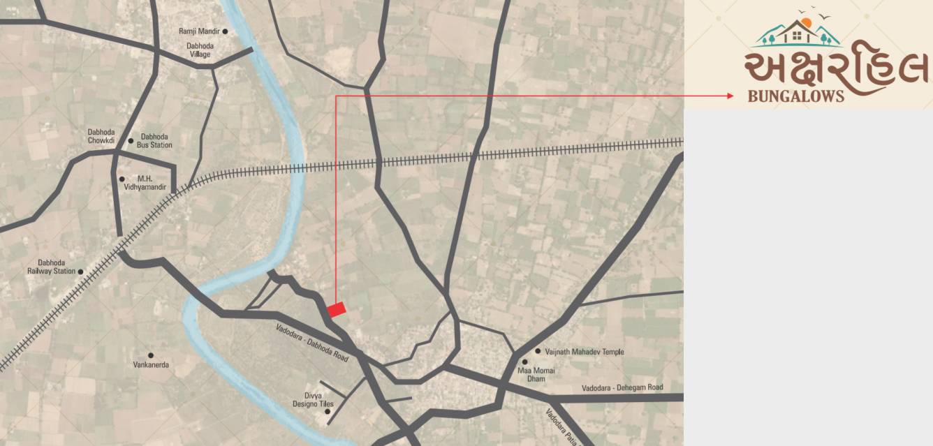 aksharhill bungalows Location Plan