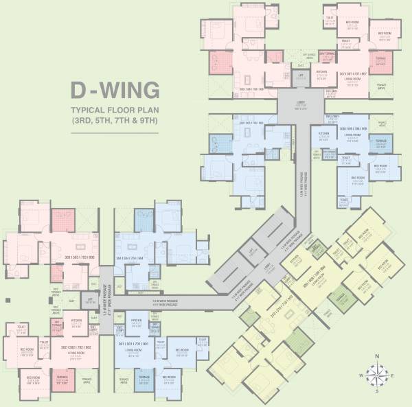  belvista-phase-ii D Cluster Plan from 3rd, 5th, 7th And  9th Floor