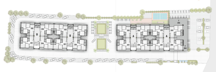shiv ganga sky Block B Cluster Plan
