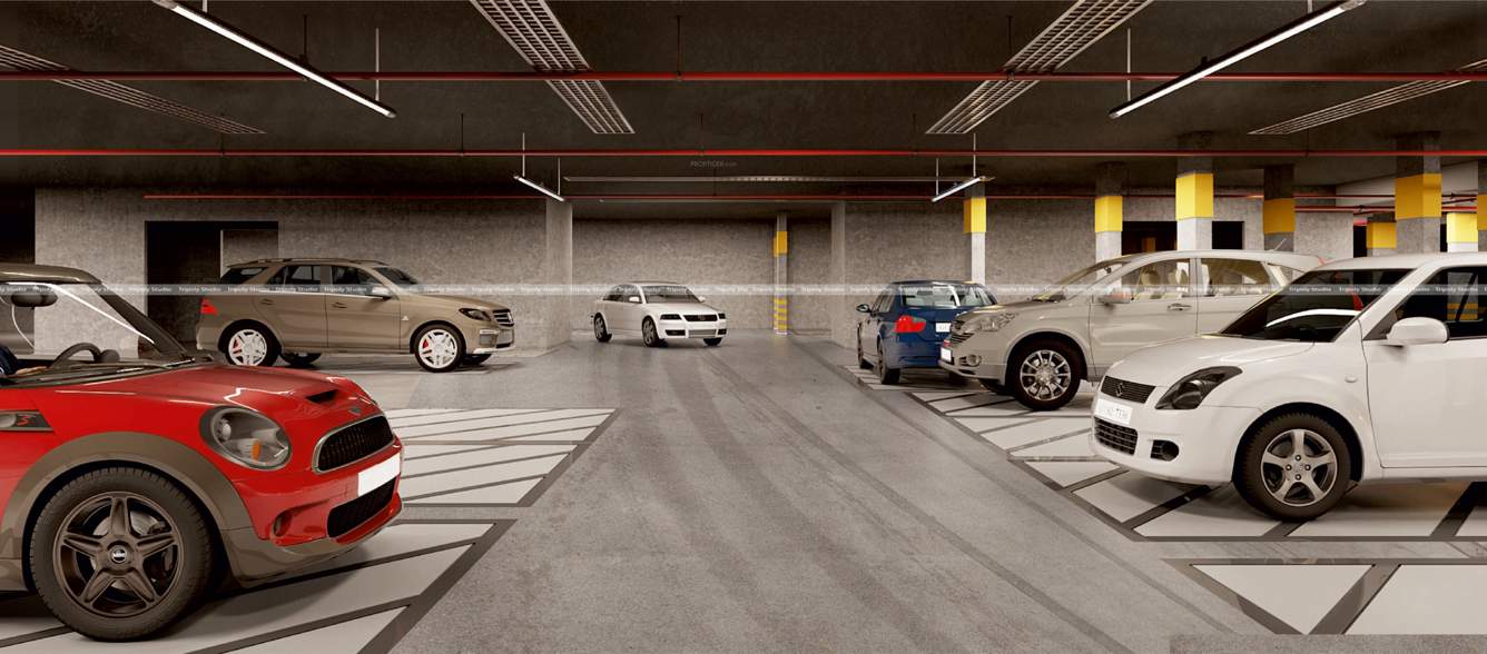 shiv ganga sky Car Parking