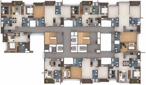  ascent-towers-48-and-49 Tower 49 Cluster Plan