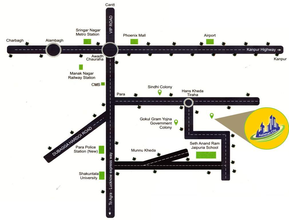  aalishan city Location Plan