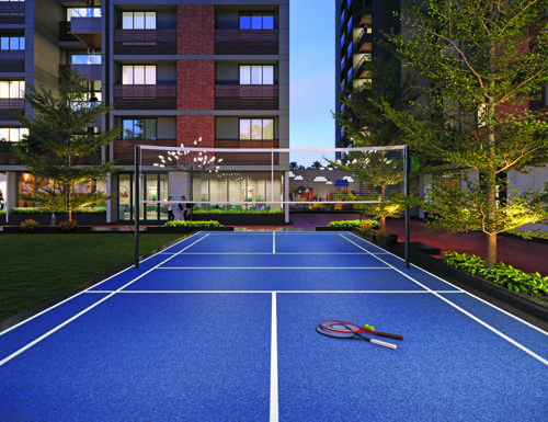  turquoise-grandeure Badminton Court