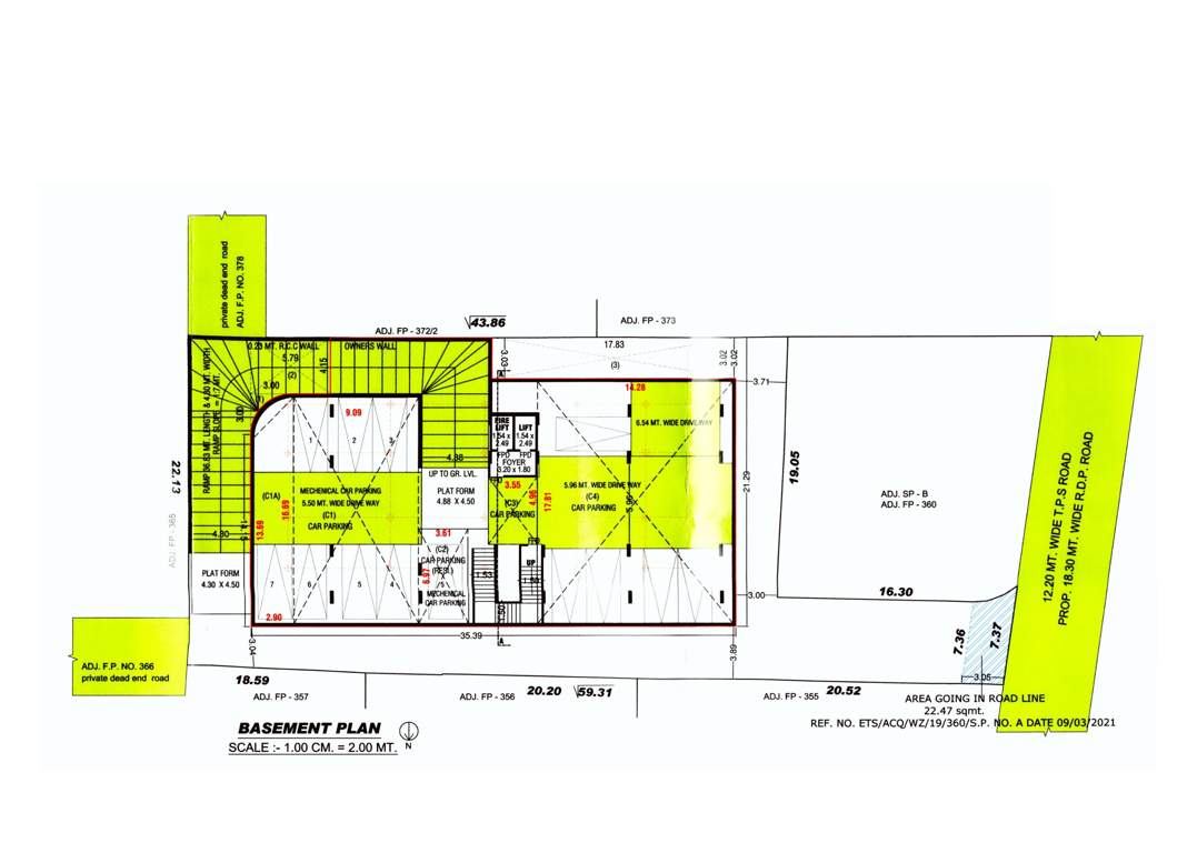  rajal apartment Rajal Apartment Cluster Plan For Basement Parking Floor