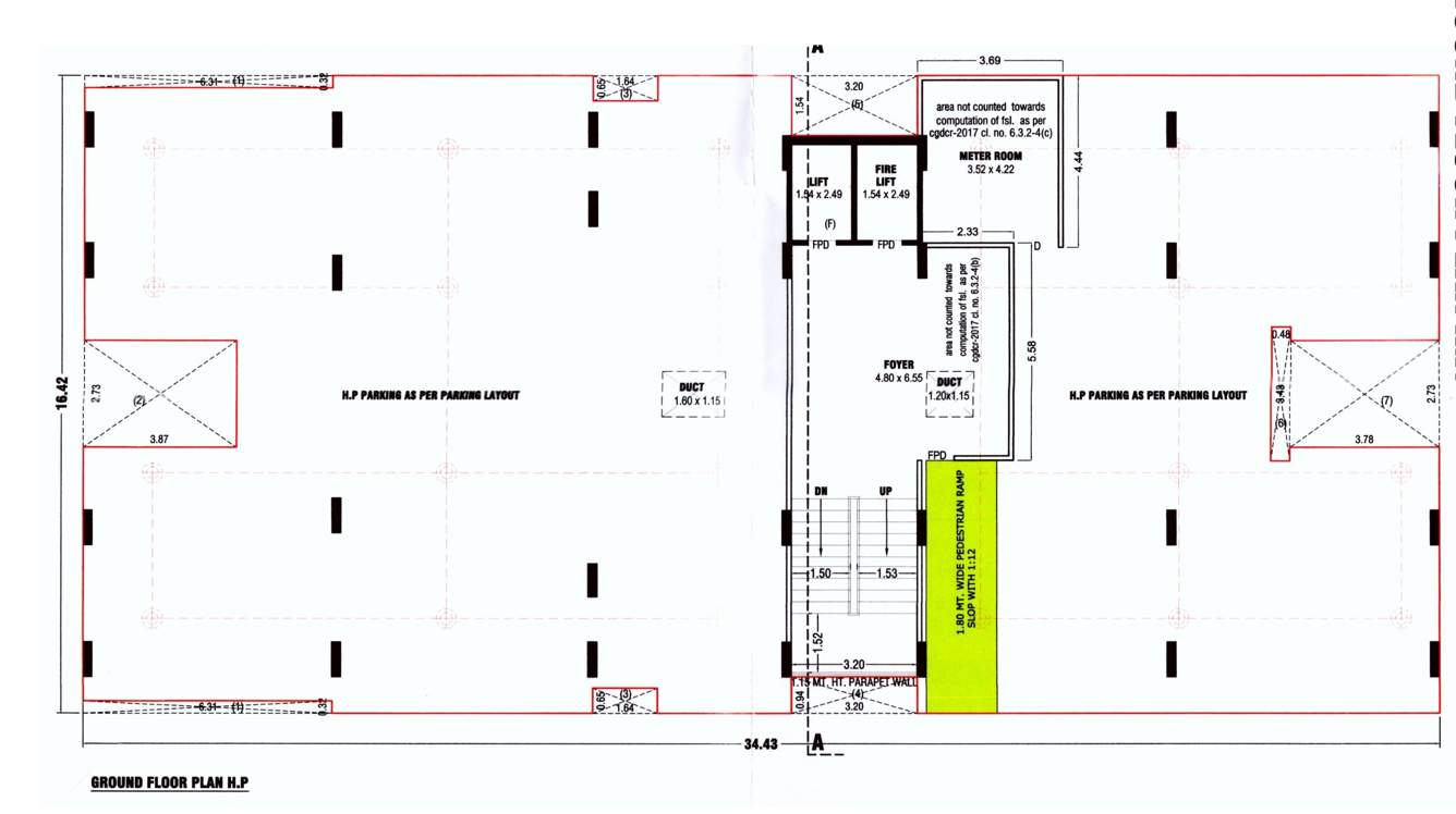  rajal apartment Rajal Apartment Cluster Plan For Ground Floor