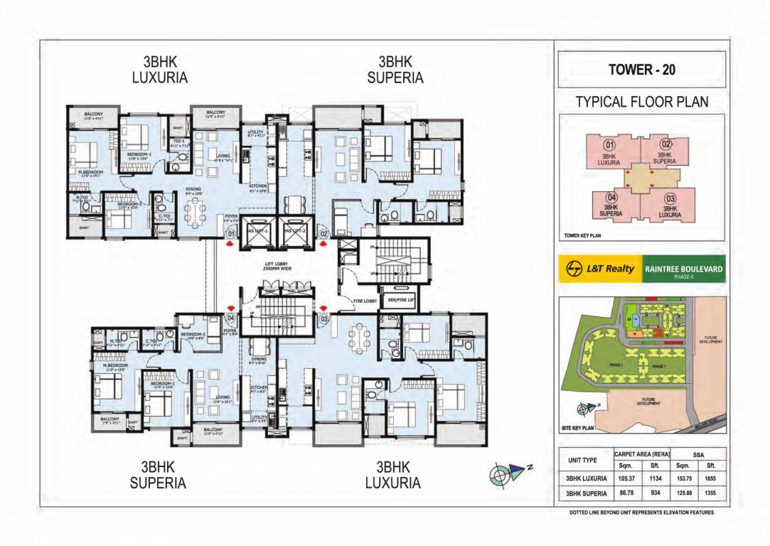 olivia at raintree boulevard Cluster Plan