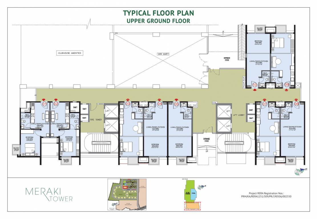 olivia at raintree boulevard Cluster Plan