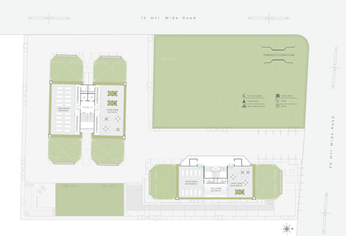  skyvillas Tower A Cluster Plan for Terrace Floor