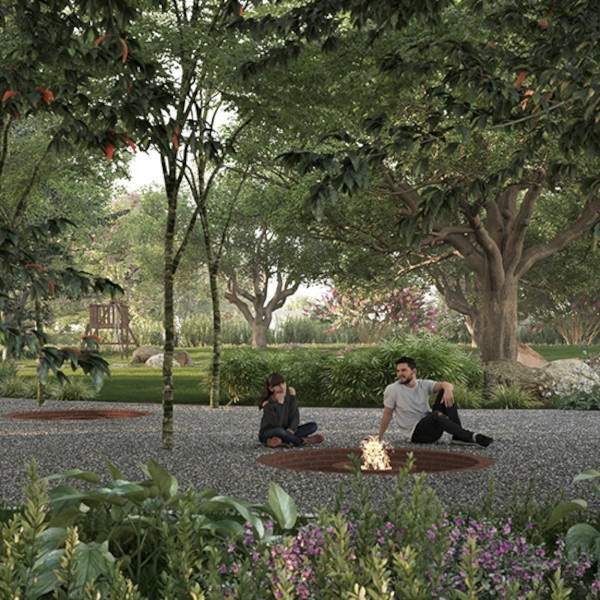 godrej park retreat Landscape Garden and Tree Planting