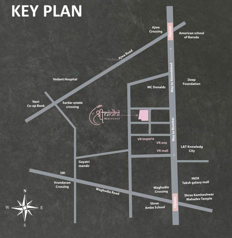  shree nidhi residency Location Plan