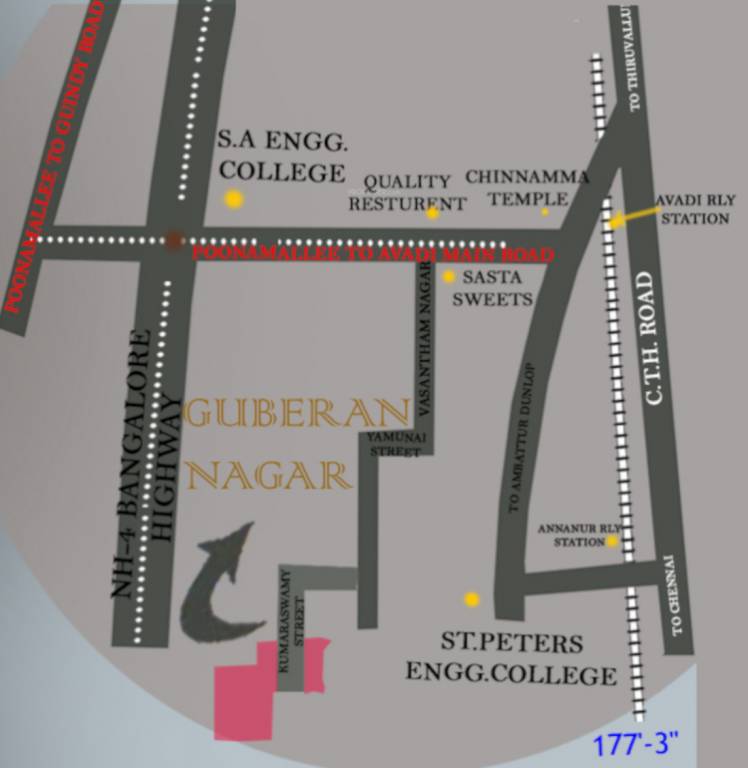  guberan nagar Location Plan