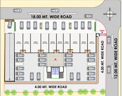  sanskar-enclave Block A Cluster Plan For Ground Floor