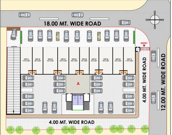  sanskar-enclave Block A Cluster Plan For Ground Floor