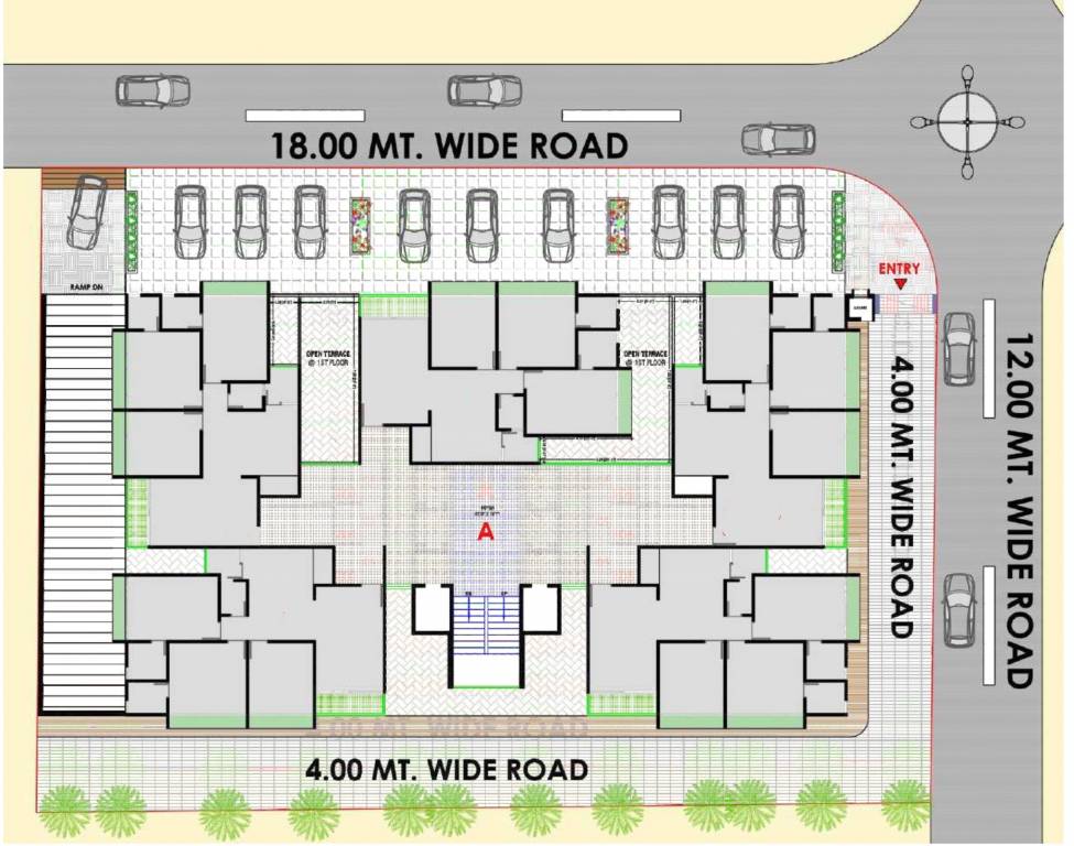  sanskar enclave Block A Cluster Plan From 1st to 7th Floor