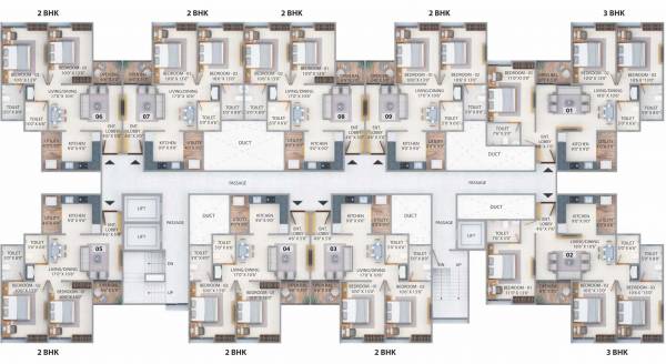  swapnangan-wing-a-and-wing-b Wing B Cluster Plan For Typical