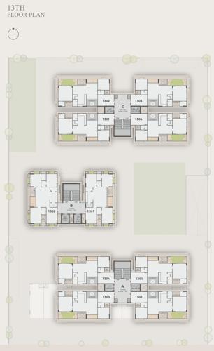  atishay-shivalay-iii Block A Cluster Plan for 13th Floor