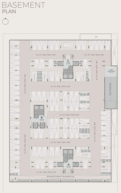  atishay shivalay iii Block A Cluster Plan For basement