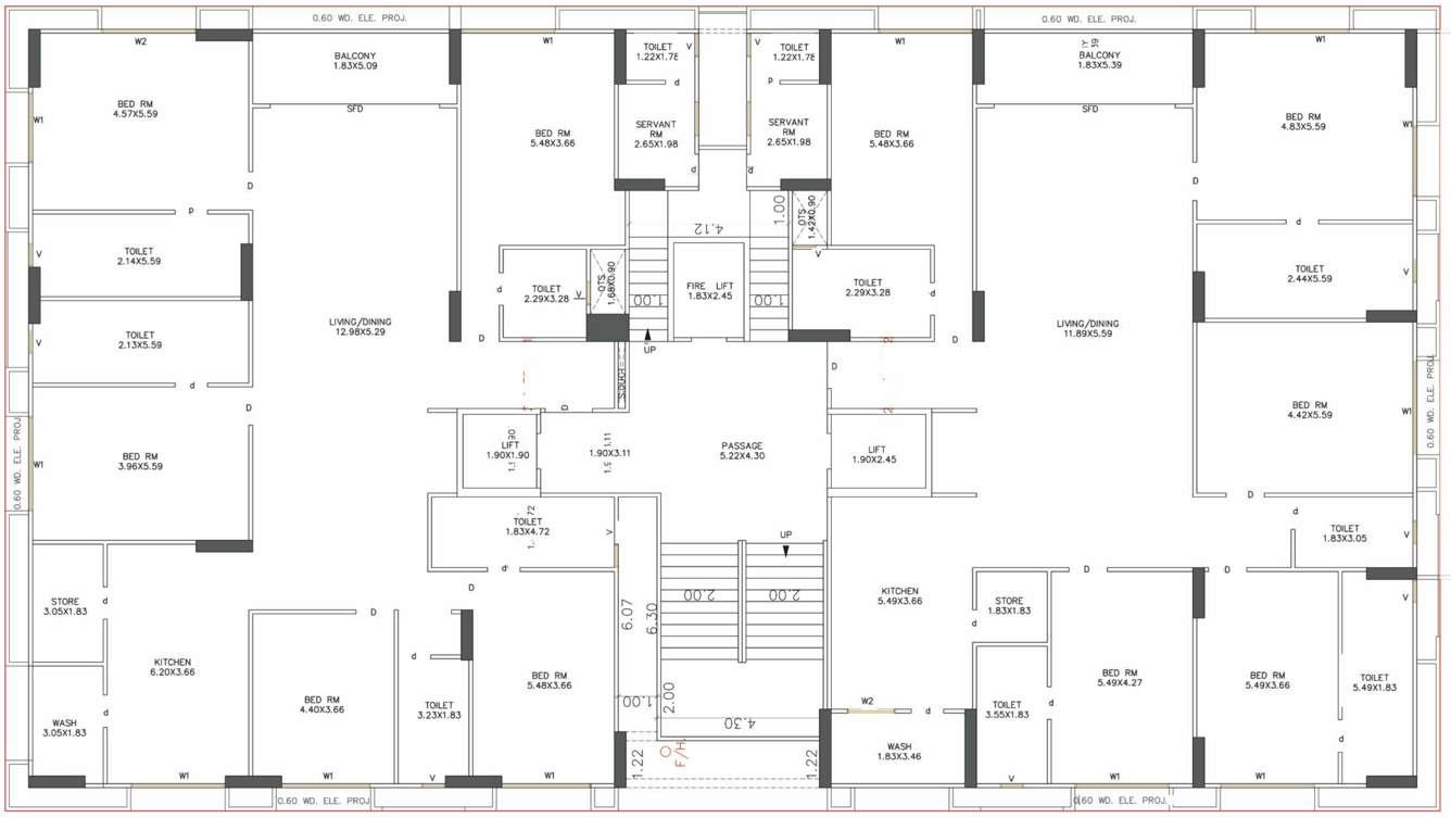 the emerald B And C Cluster Plan From 1st To 11th Floor