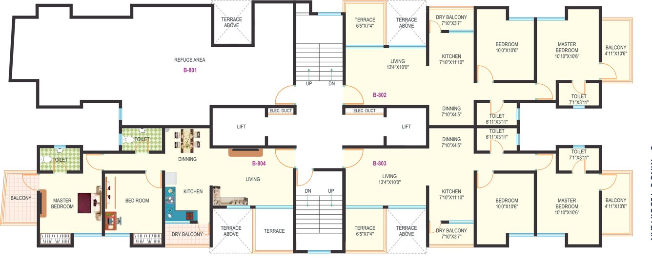  galaxy Building B Cluster Plan For 8th Floor