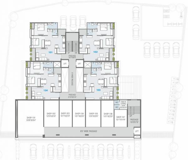 Tower A Cluster Plan for 1st Floor skylife Tower A Cluster Plan for 1st Floor