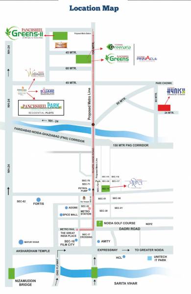  panchsheel-park-plots Location Plan