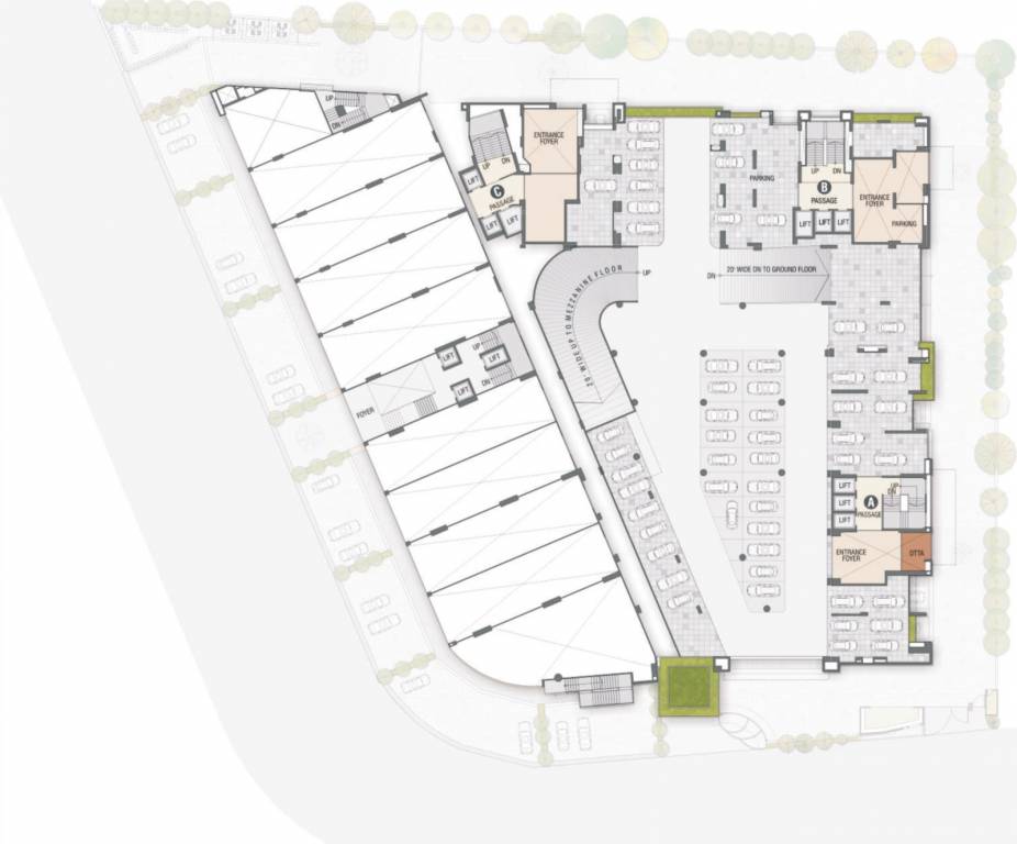 universal homes Block A, B and C Cluster Plan for 1st Floor