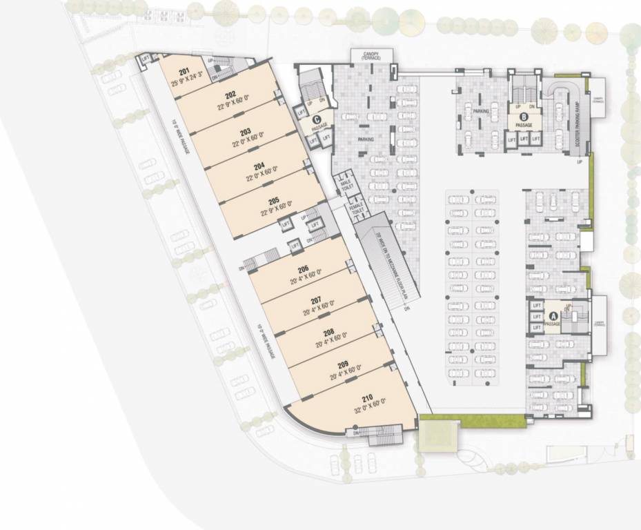 universal homes Block A, B and C Cluster Plan for 2nd Floor