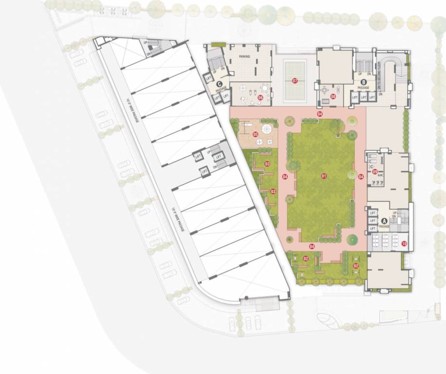 universal homes Block A, B and C Cluster Plan for 3rd Floor