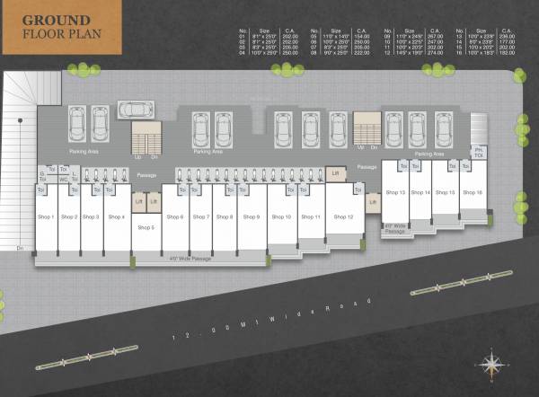  prakruti-icon A+B Ground floor Cluster Plan