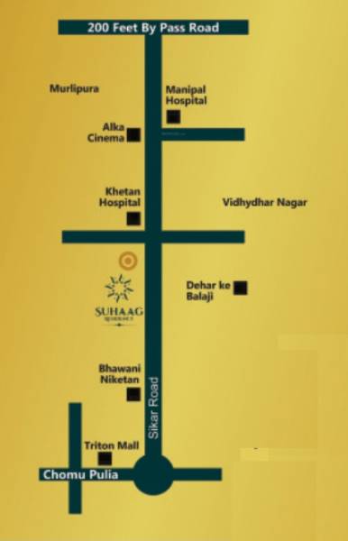  suhag-residency Location Plan