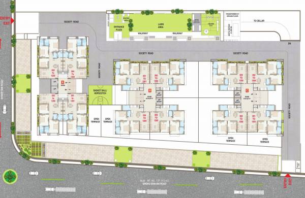  lotus Block A + B + C Cluster Plan from 2nd to 12th Floor