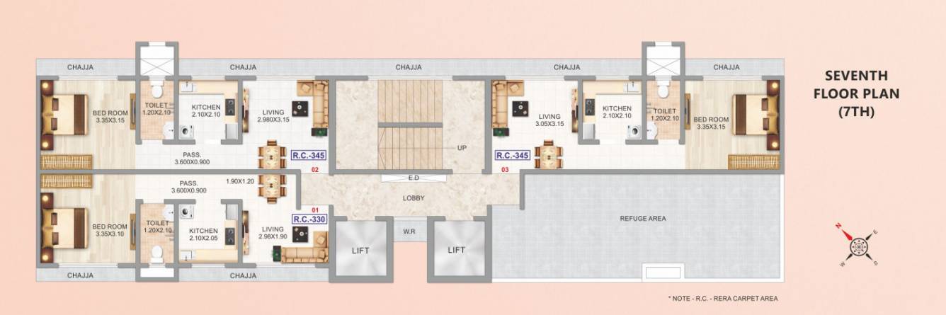  navrang chs ltd Navrang CHS Ltd Cluster Plan for 7th Floor