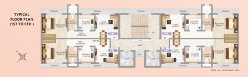  navrang-chs-ltd Navrang CHS Ltd Cluster Plan from 1st to 6th Floor