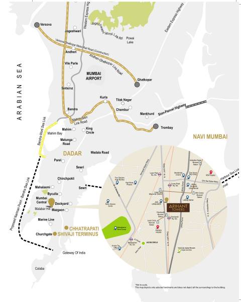  arihant-tower Location Plan