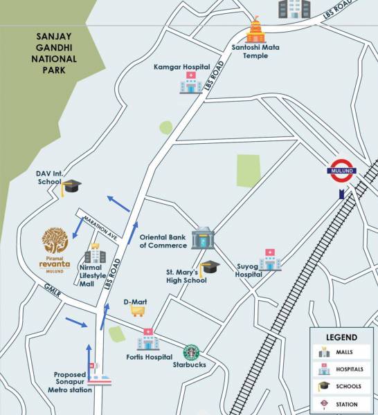  piramal-revanta-tower-4 Location Plan