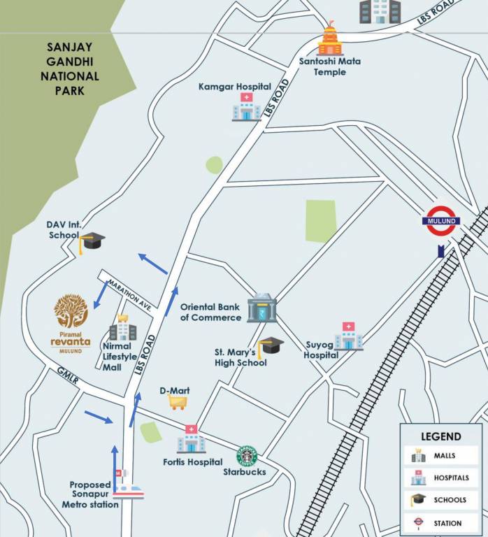  piramal revanta tower 4 Location Plan