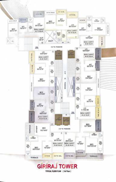  tower Giriraj Tower Cluster Plan