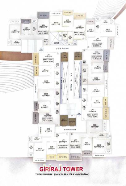  tower Giriraj Tower Cluster Plan