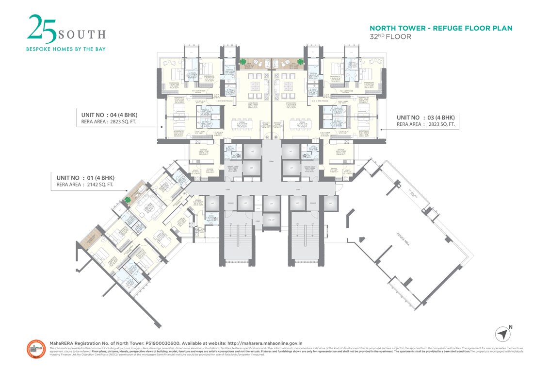  twenty five south north tower Twenty Five South North Tower Cluster Plan
